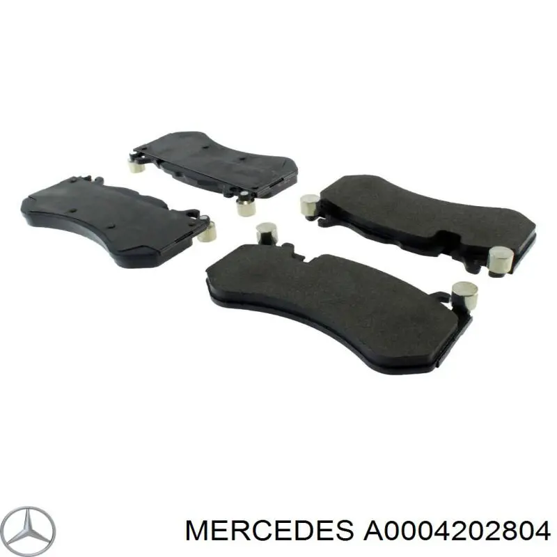 Купить A0004202804 Mercedes Колодки тормозные