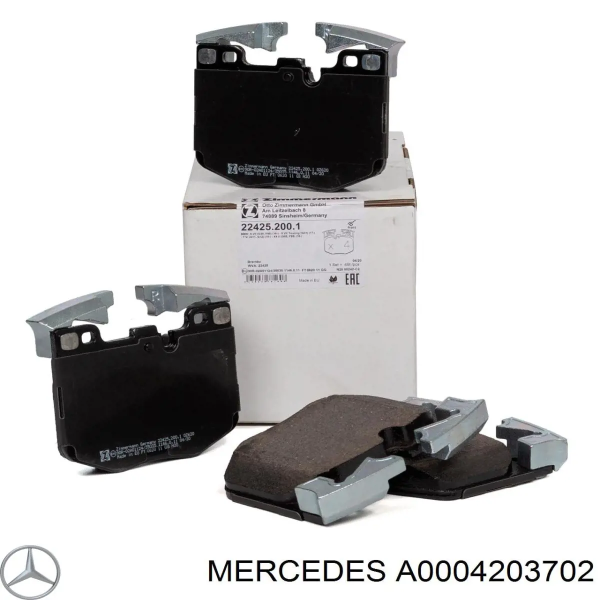A0004203702 Mercedes Колодки передние