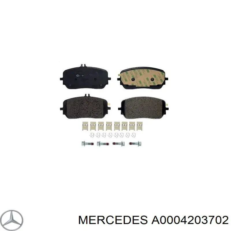 Колодки Mercedes A0004203702 цена, от 111.86 USD