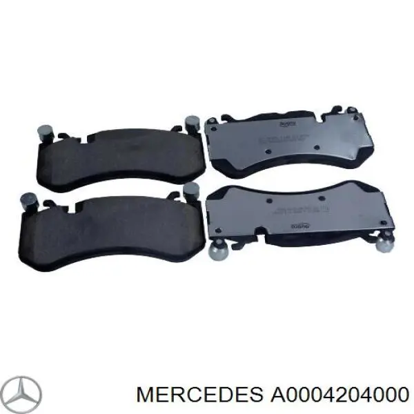 Передние тормозные колодки A0004204000 Mercedes