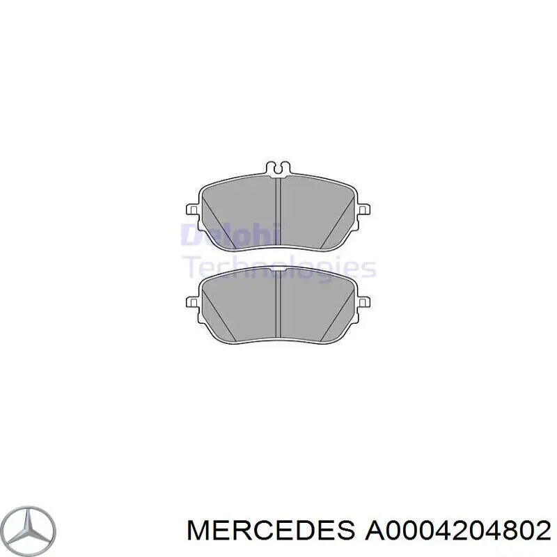 Колодки Mercedes A0004204802 цена, от 103.84 USD