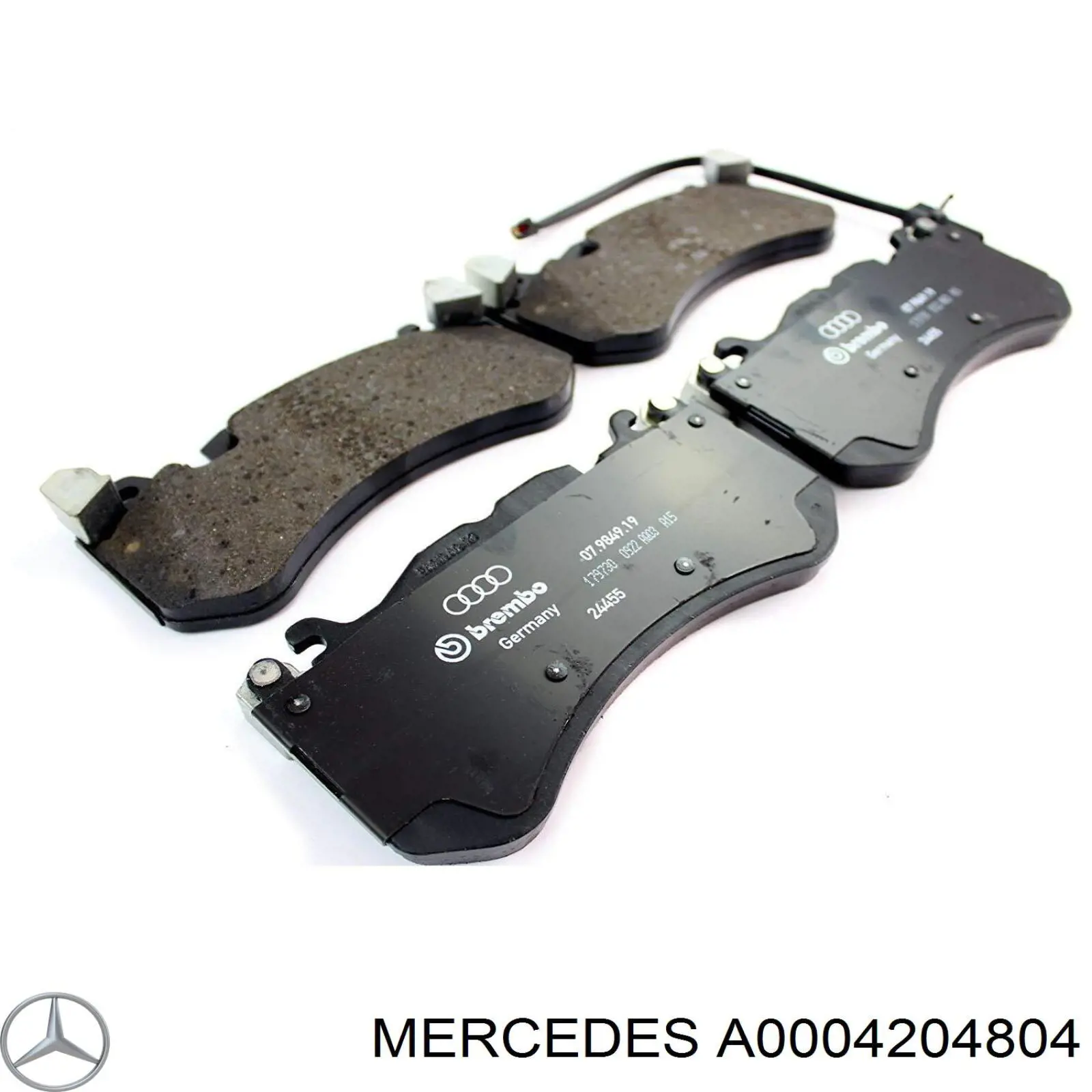 A0004204804 Mercedes колодки тормозные передние дисковые