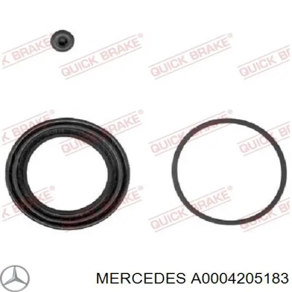 Купить A0004205183 Mercedes Суппорт тормозной передний правый