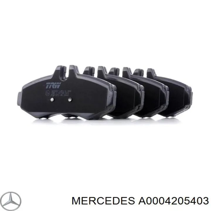 A0004205403 Mercedes Колодки передние