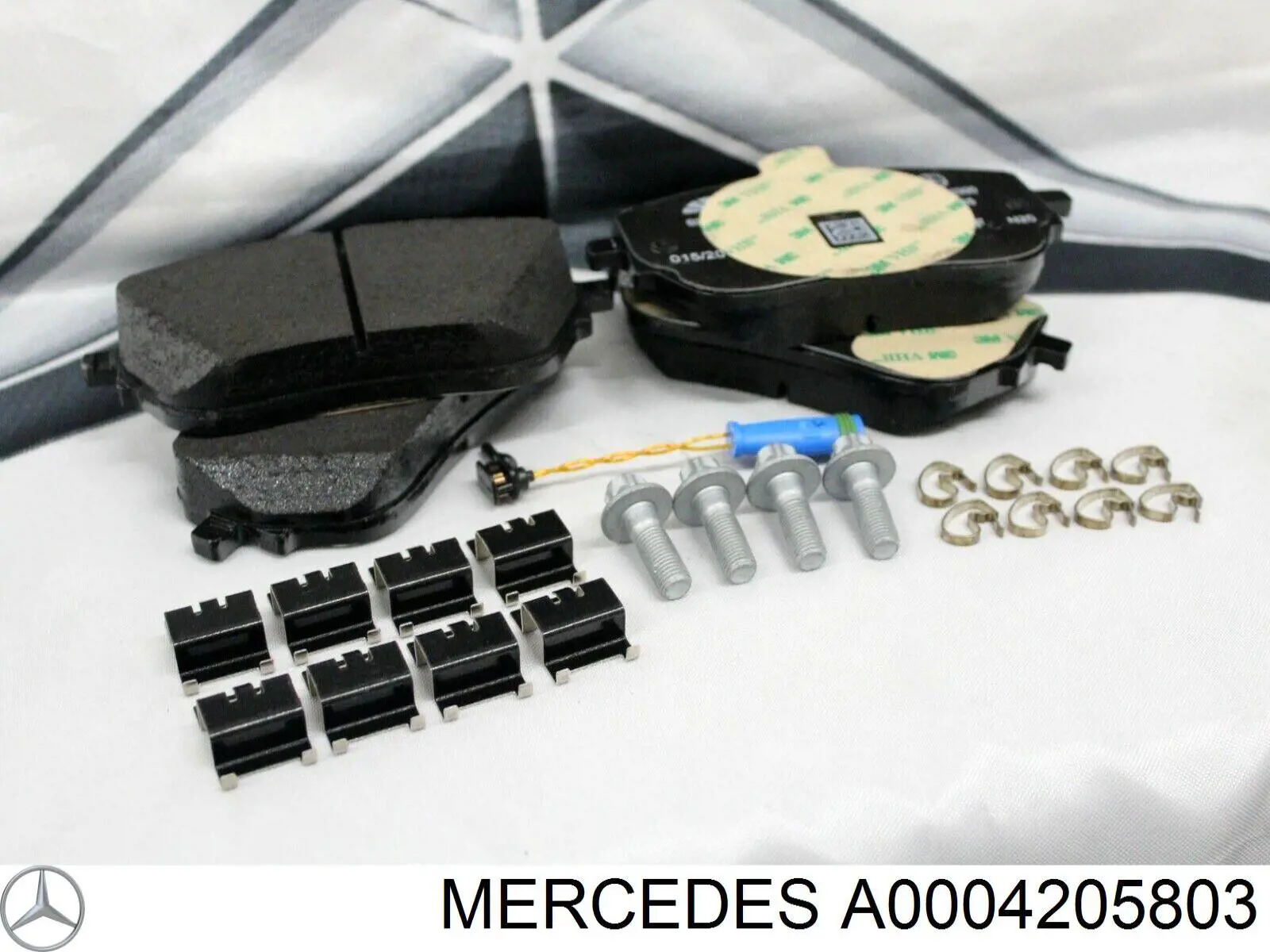 Pastillas de freno traseras A0004205803 Mercedes