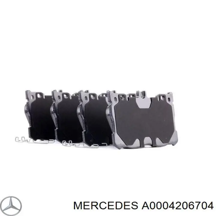 A0004206704 Mercedes sapatas do freio traseiras de disco