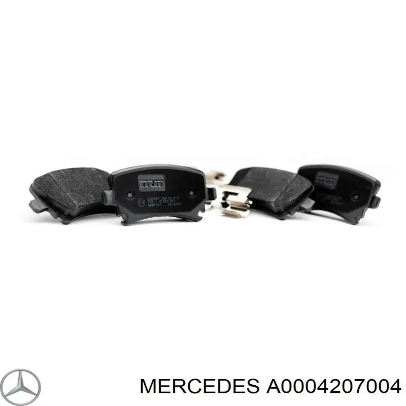 Задние тормозные колодки A0004207004 Mercedes