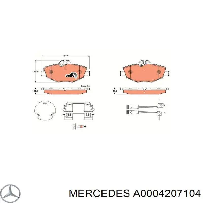 0004207104 Mercedes 