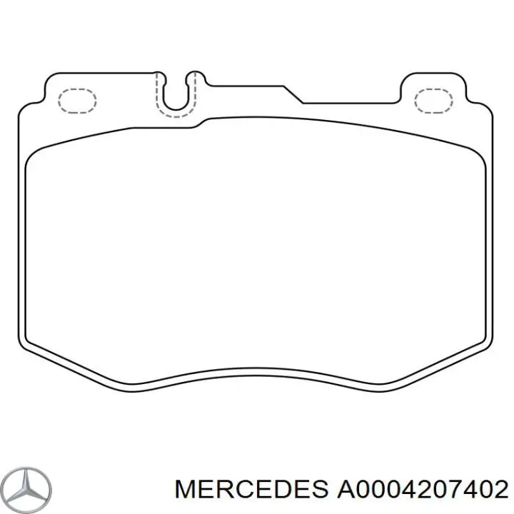 Колодки Mercedes A0004207402 цена, от 82.30 USD