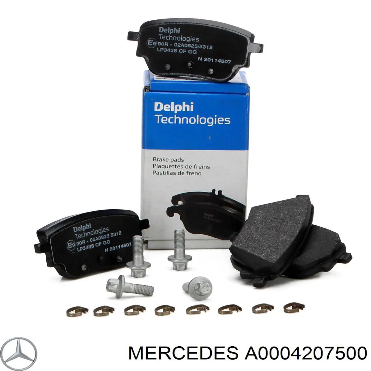 Колодки дисковые  Mercedes A0004207500 цена, от 42.06 USD