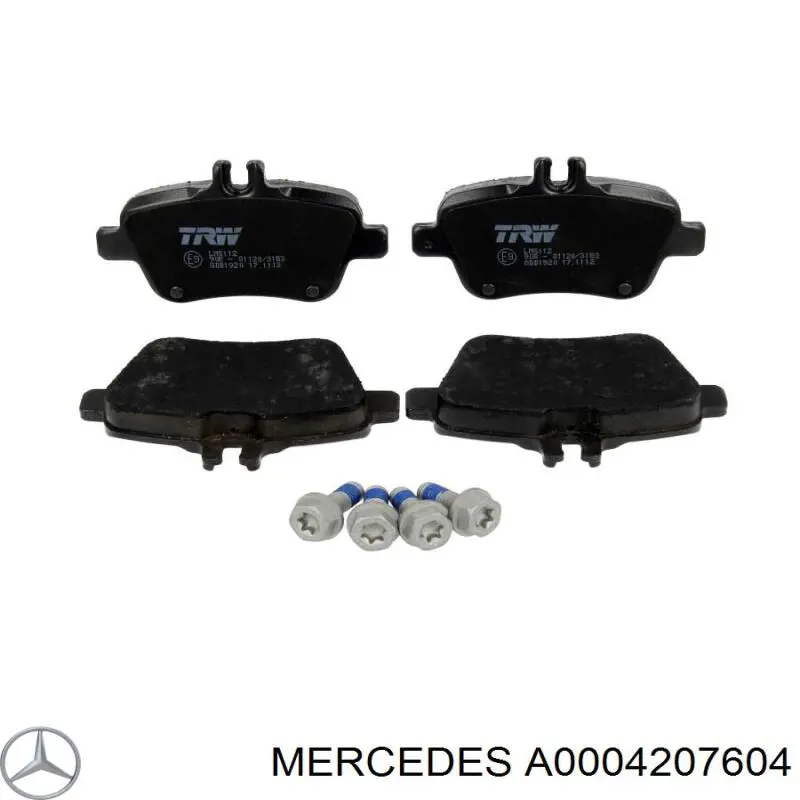 A0004207604 Mercedes Колодки тормозные дисковые комплект
