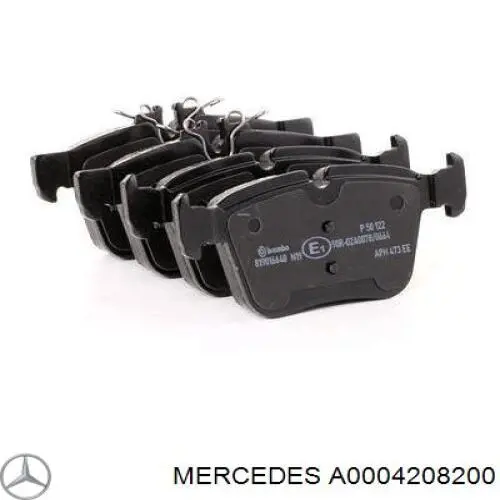 Колодки гальмові задні, дискові A0004208200 Mercedes