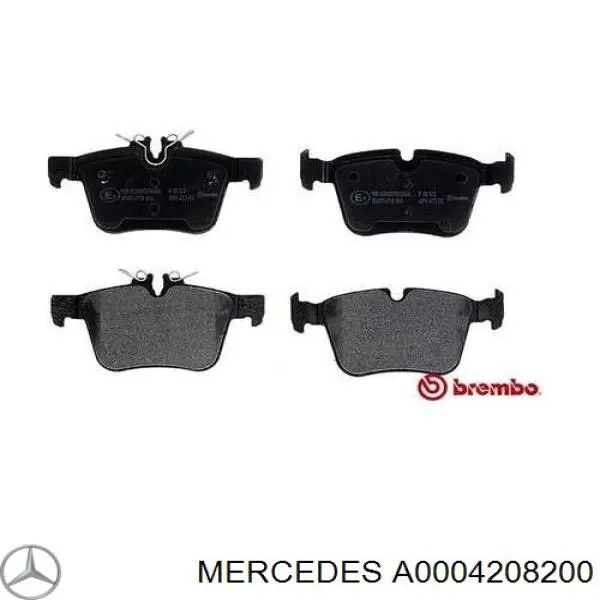 Задние тормозные колодки A0004208200 Mercedes