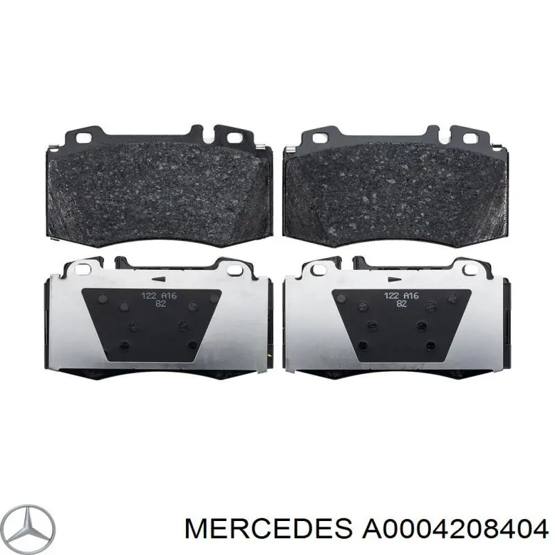 Купить A0004208404 Mercedes Колодки тормозные