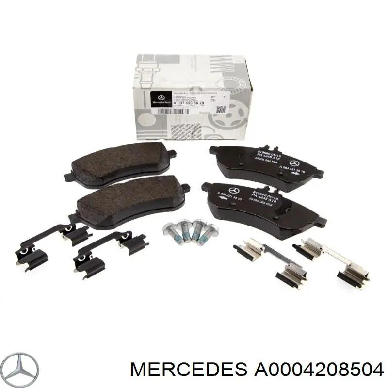 Купить A0004208504 Mercedes Колодки тормозные