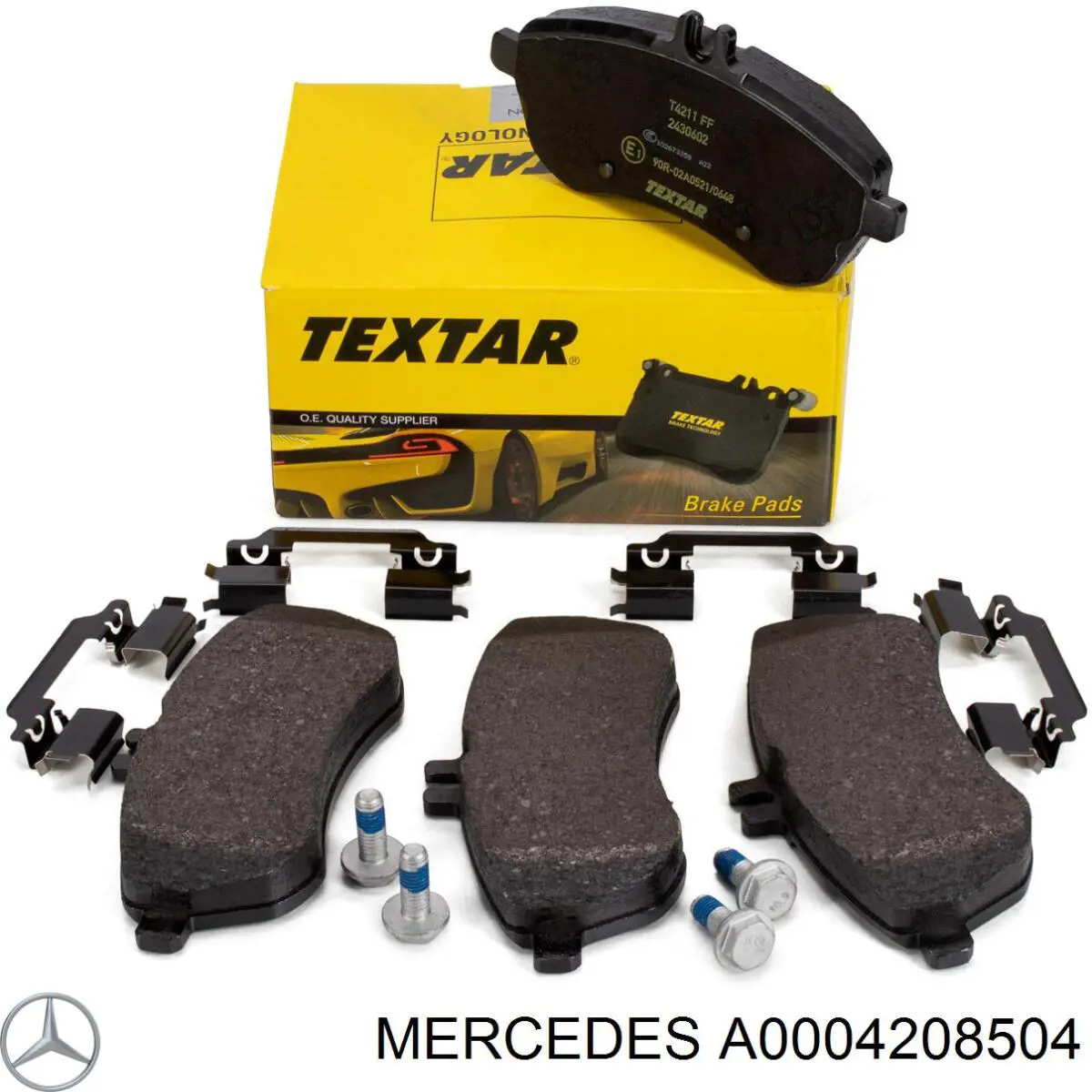 A0004208504 Mercedes колодки тормозные передние дисковые