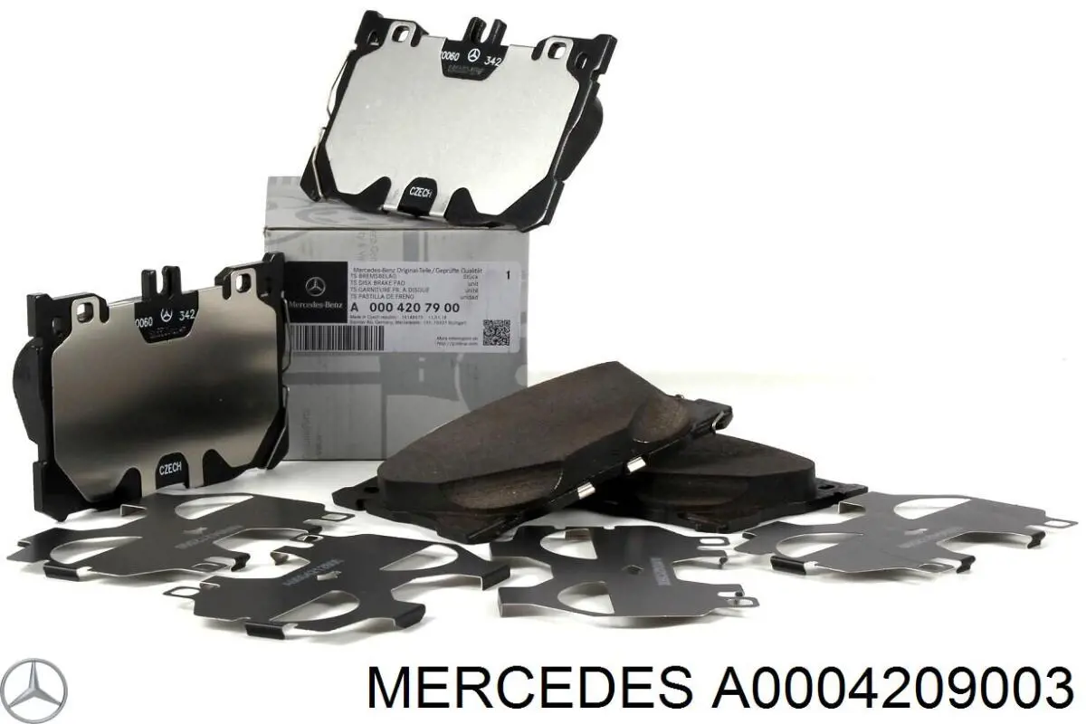 A0004209003 Mercedes передние тормозные колодки