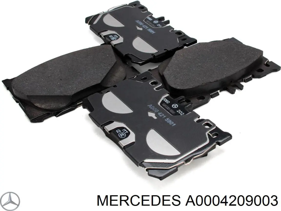 Колодки Mercedes A0004209003 цена, от 180.70 USD