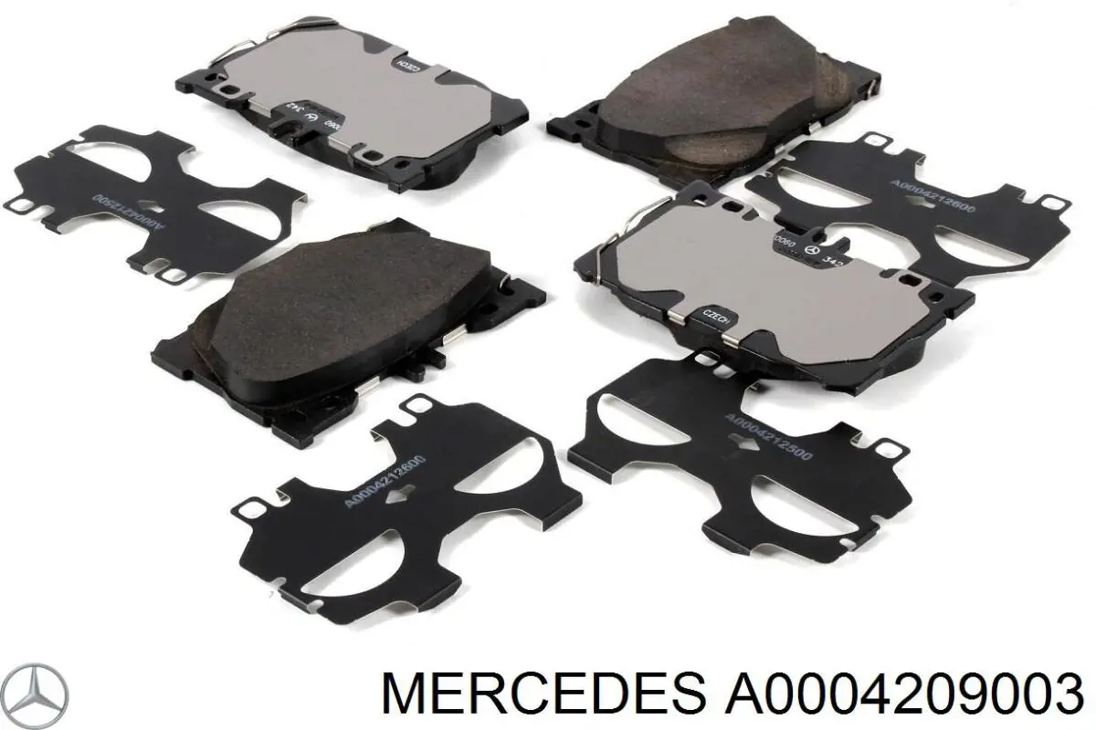 Купить A0004209003 Mercedes Колодки тормозные