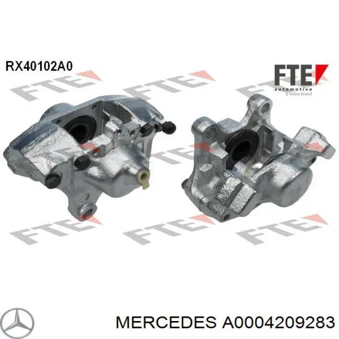 0004209283 Mercedes Тормозной суппорт задний левый