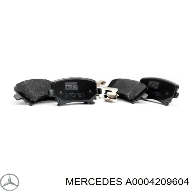 A0004209604 Mercedes колодки тормозные задние дисковые