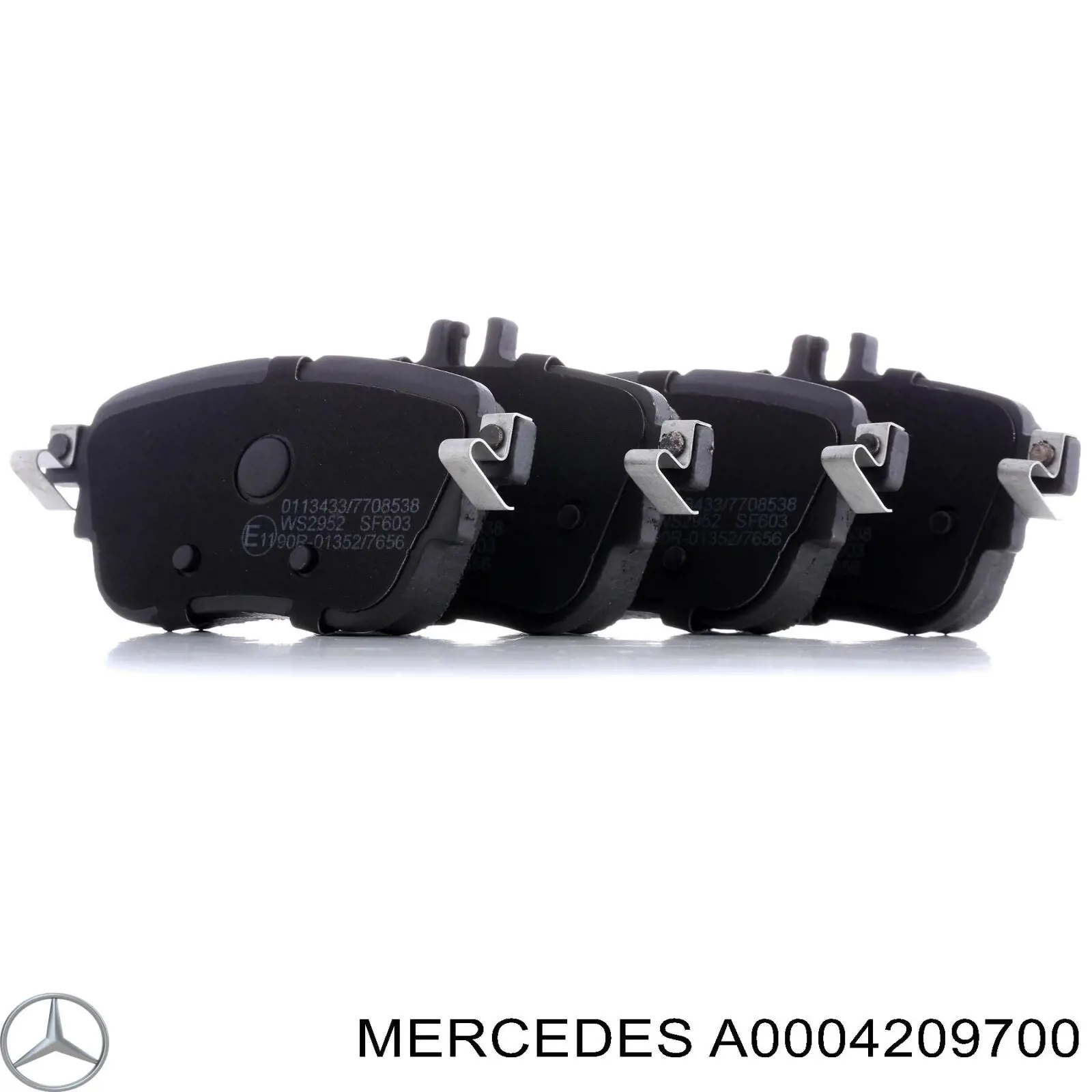 A0004209700 Mercedes Колодки тормозные дисковые комплект