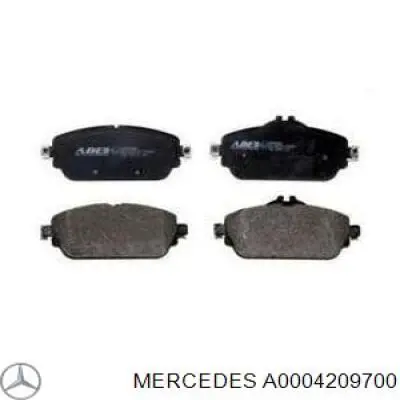 A0004209700 Mercedes sapatas do freio traseiras de disco