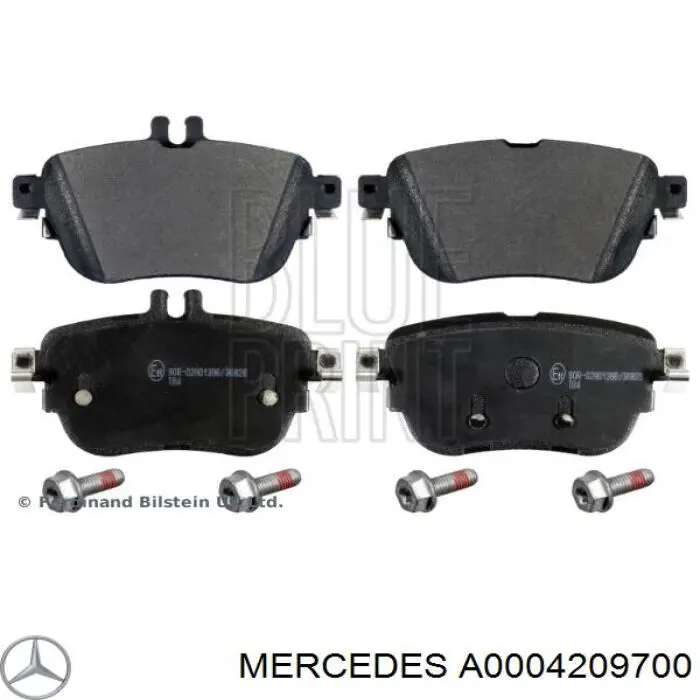 Задние тормозные колодки A0004209700 Mercedes