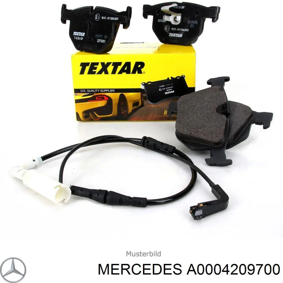 Купить A0004209700 Mercedes Колодки тормозные задние, дисковые