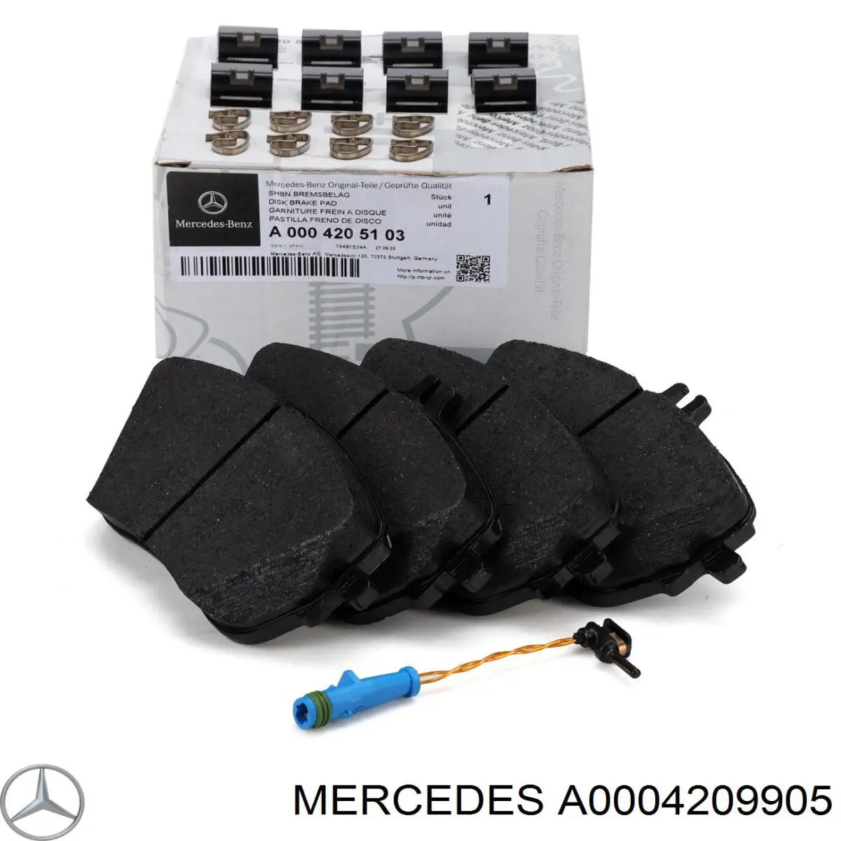 Колодки дисковые  Mercedes A0004209905 цена, от 166.05 USD
