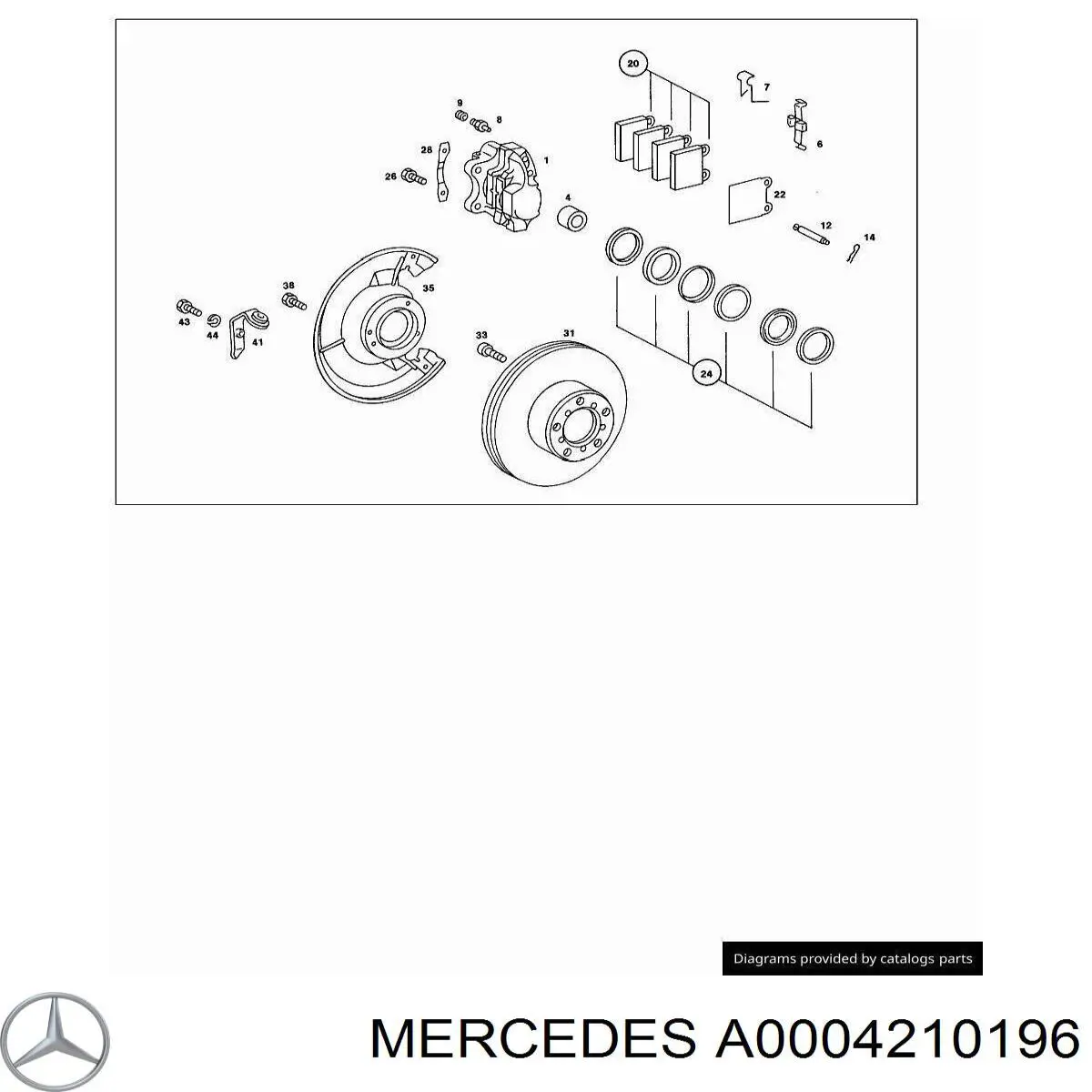 A0004210196 Mercedes 