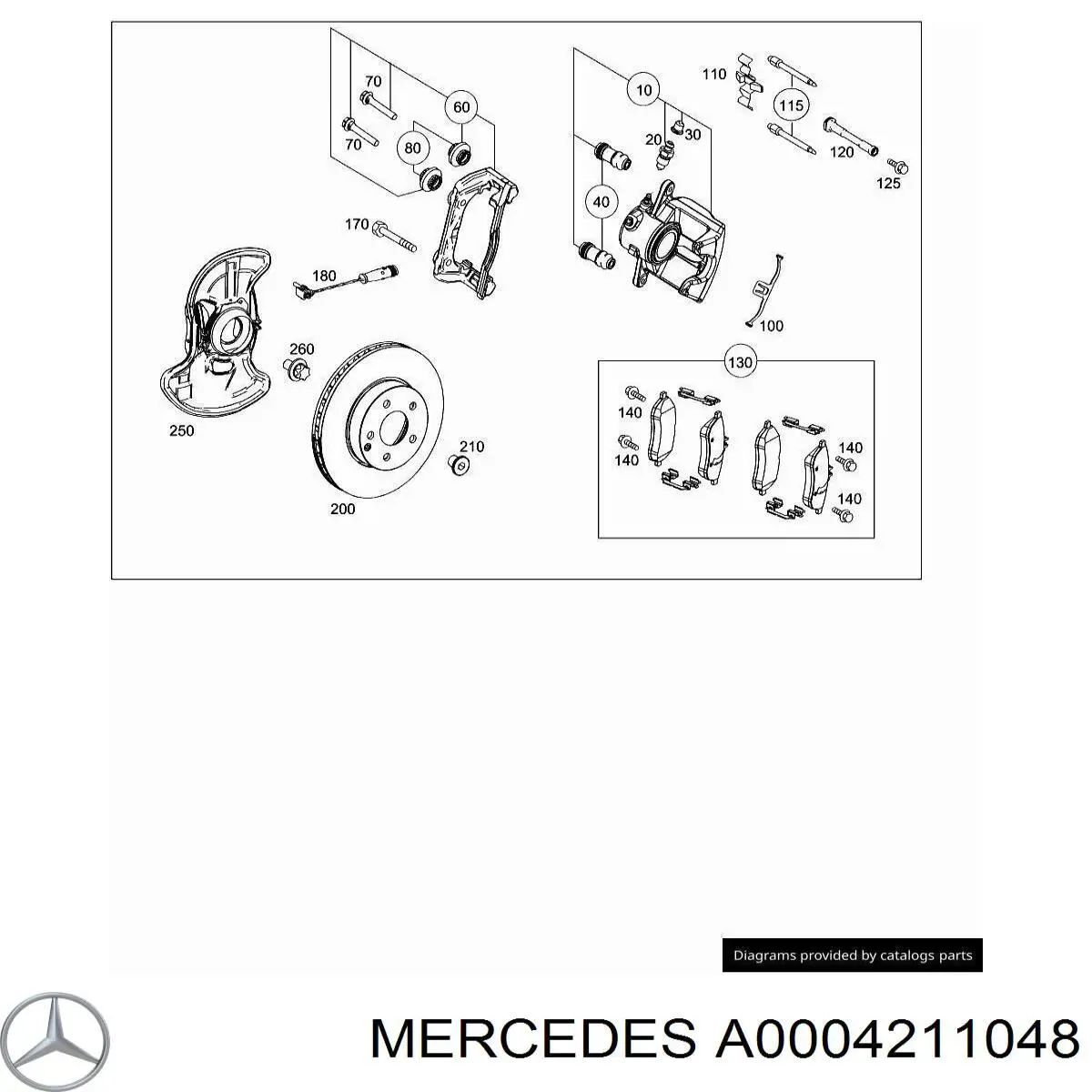 Купить A0004211048 Mercedes 