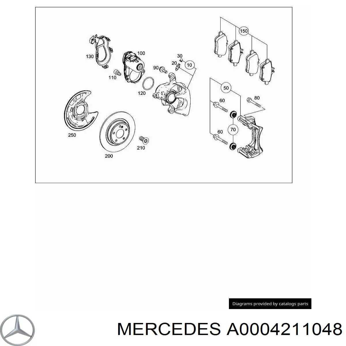  Mercedes A0004211048 цена, от 9.11 USD