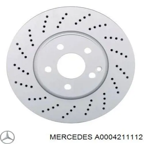 Передние тормозные диски A0004211112 Mercedes