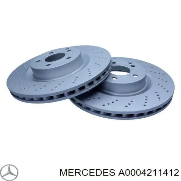 Передние тормозные диски A0004211412 Mercedes