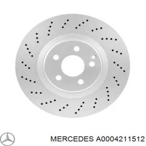 A0004211512 Mercedes disco do freio dianteiro