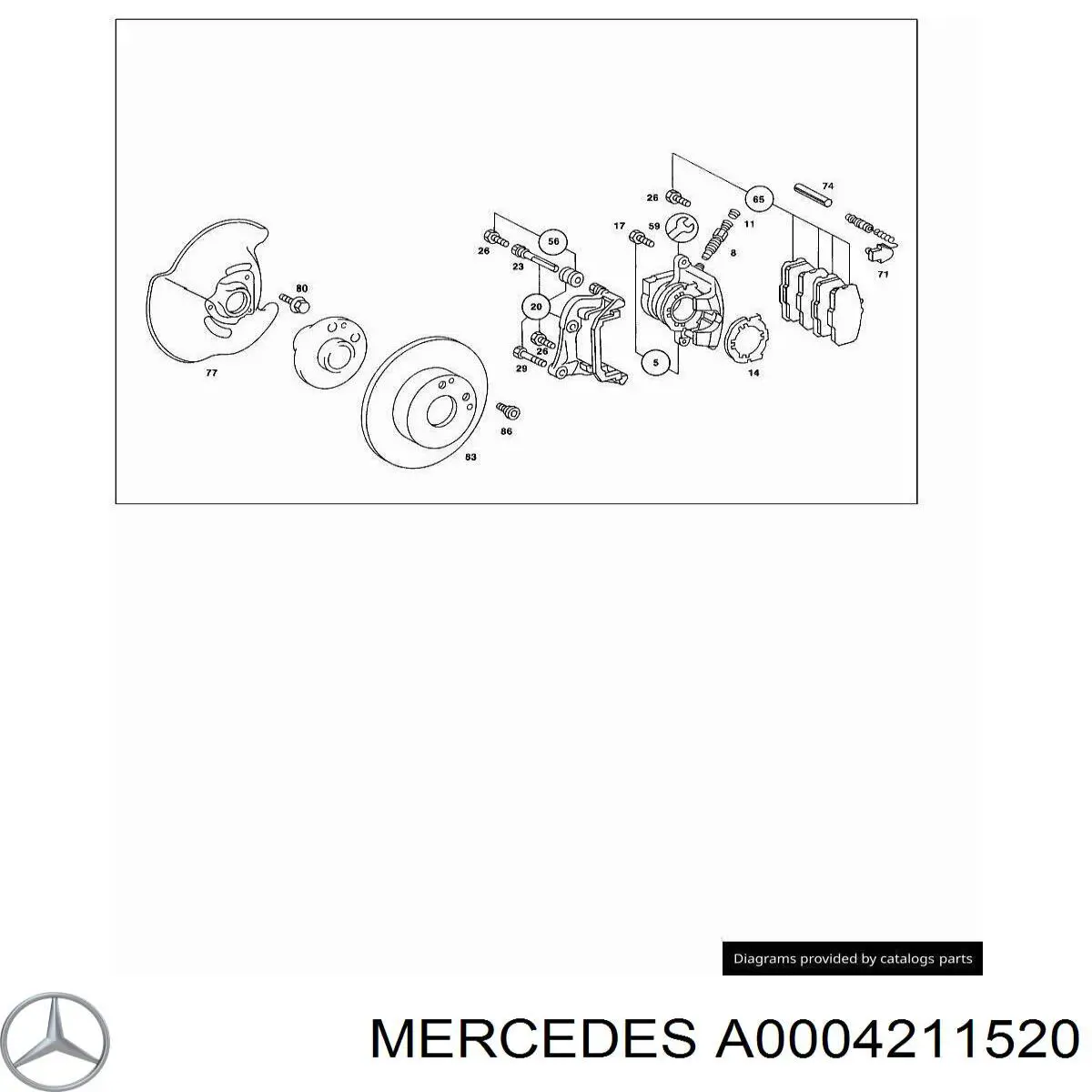  Mercedes A0004211520 цена, от 9.90 USD