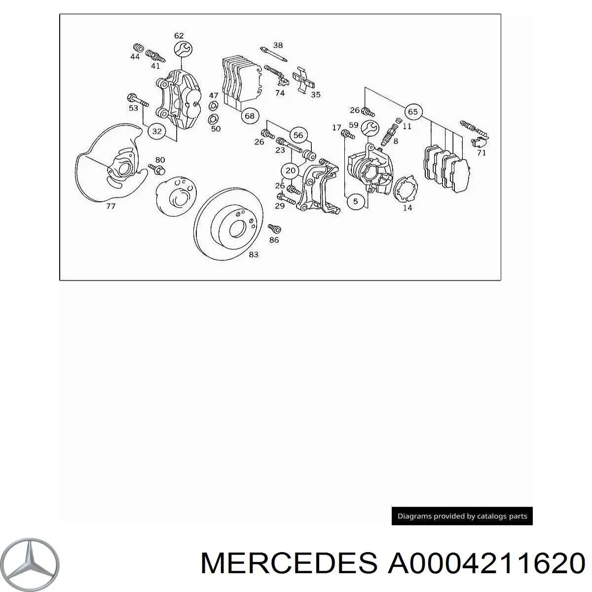  Mercedes A0004211620 цена, от 7.86 USD