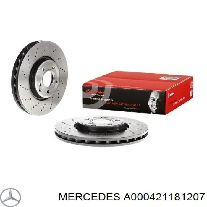 Тормоз дисковый передний Mercedes A000421181207 цена, от 120.08 USD