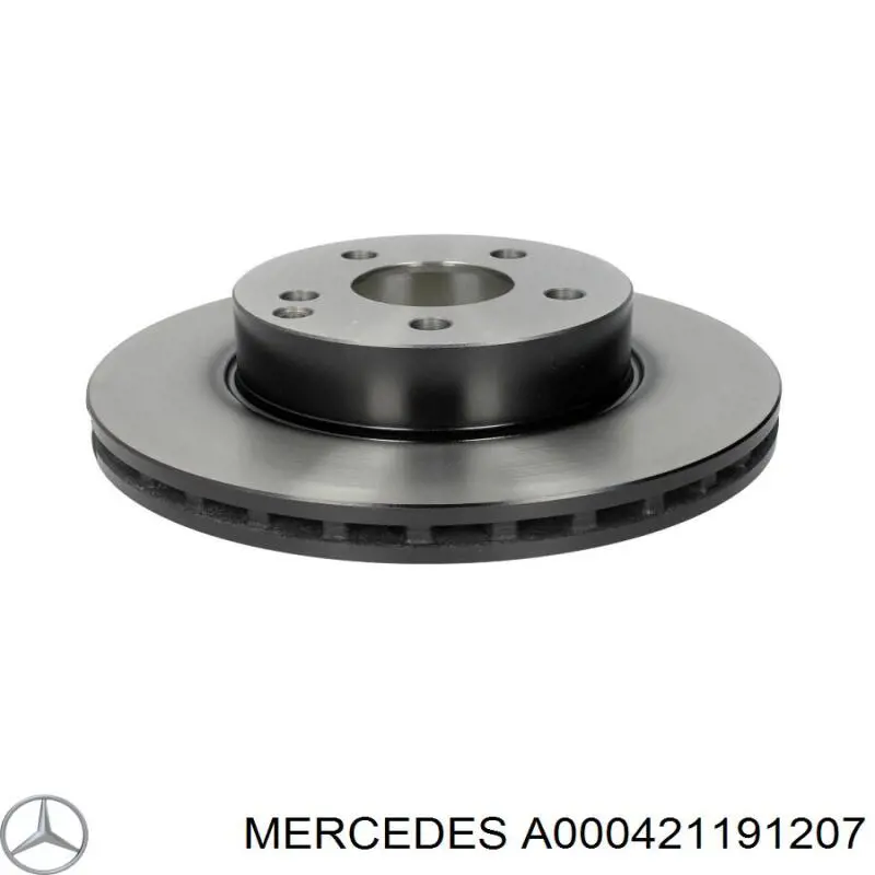 A000421191207 Mercedes диск тормозной передний