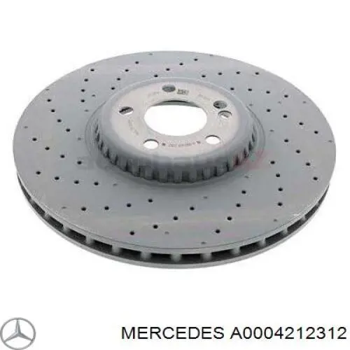 Диск тормозной передний Mercedes A0004212312