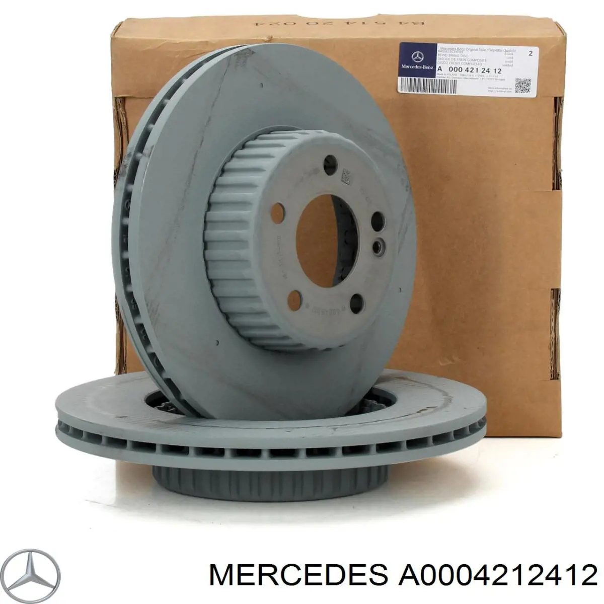 Диск тормозной передний MERCEDES A0004212412