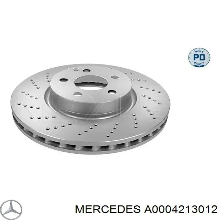 A0004213012 Mercedes диск тормозной передний