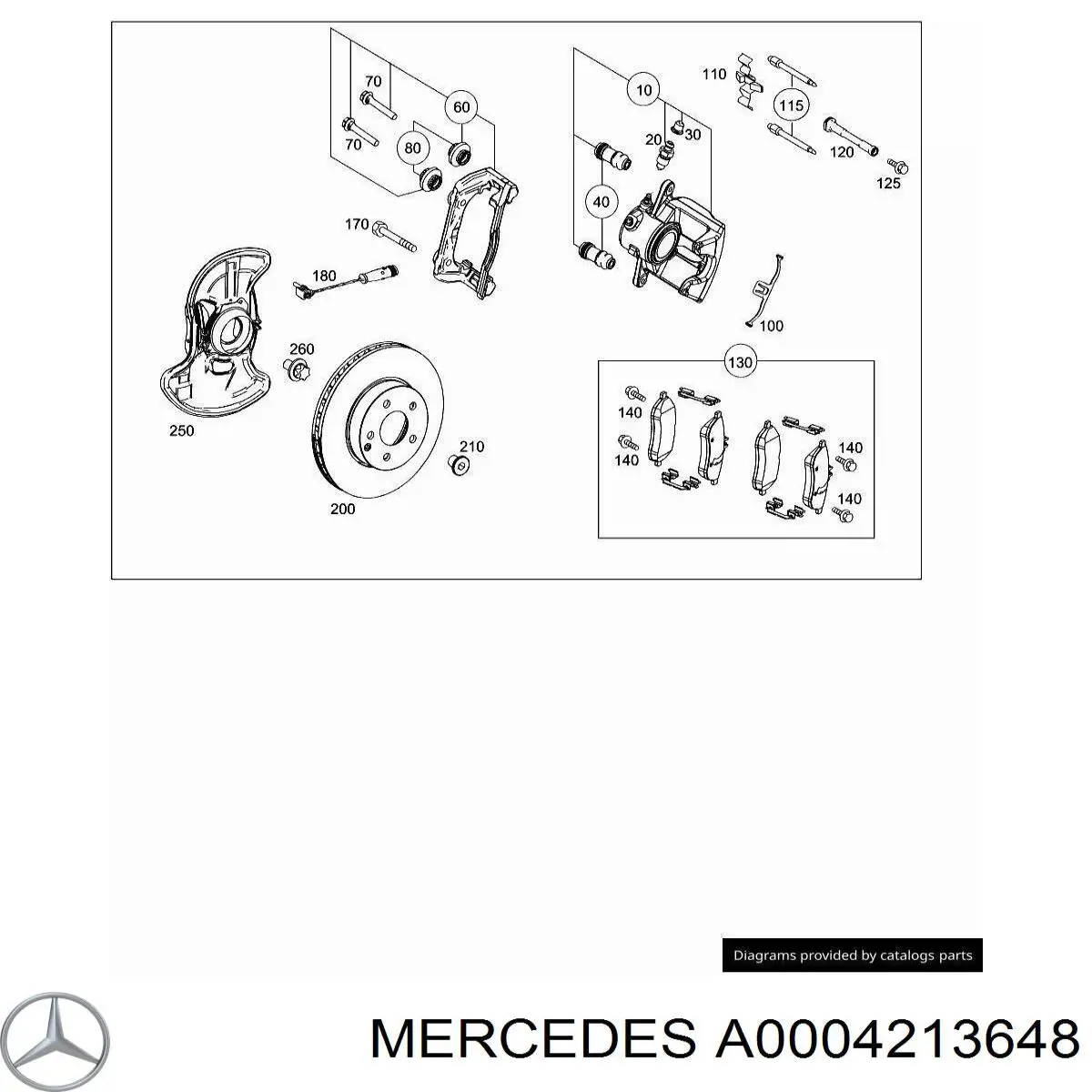  Mercedes A0004213648 цена, от 8.00 USD