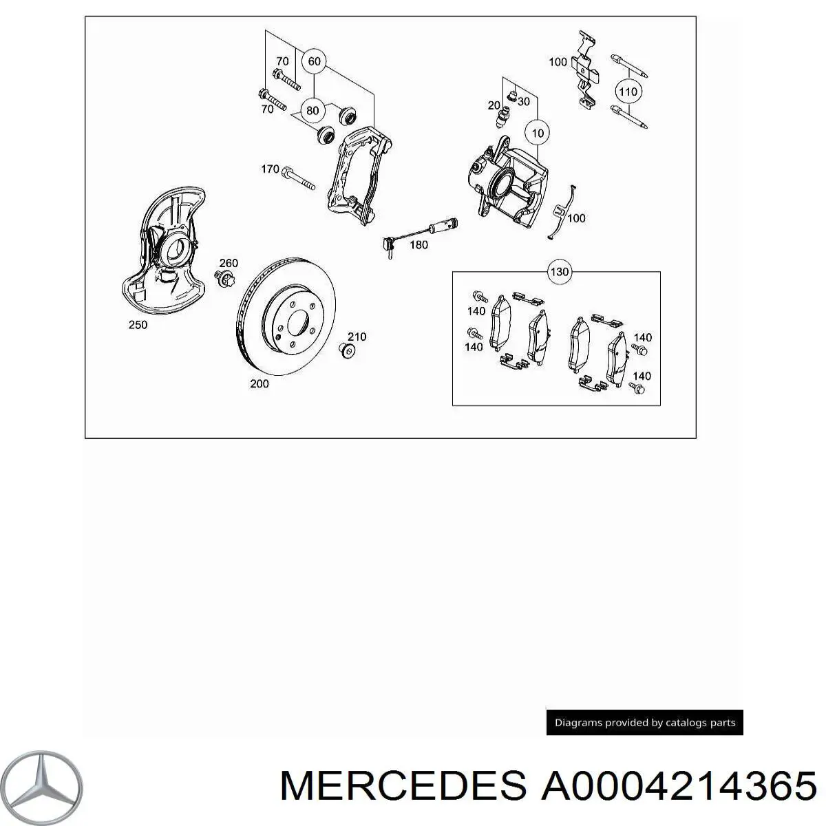  Mercedes A0004214365 цена, от 7.96 USD