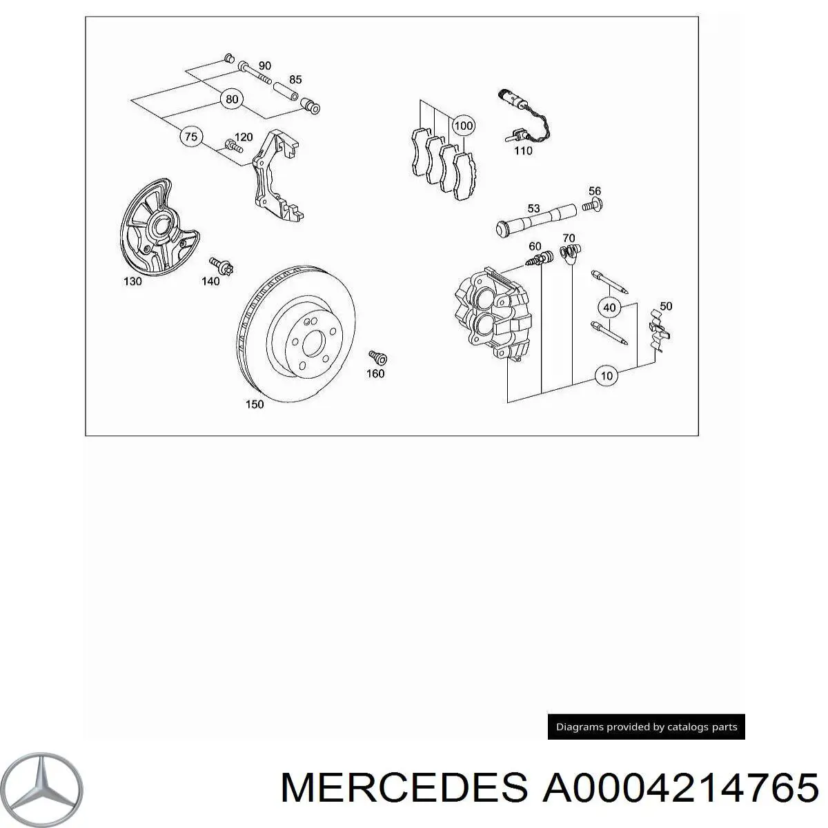  Mercedes A0004214765 цена, от 22.96 USD