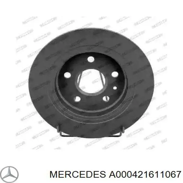 A000421611067 Mercedes колодки тормозные передние дисковые