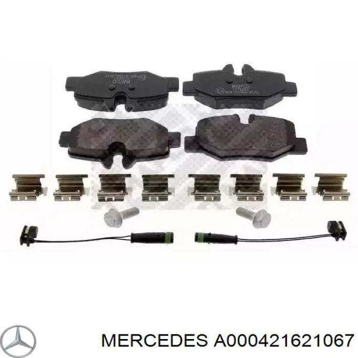 Колодки дисковые  Mercedes A000421621067 цена, от 16.93 USD