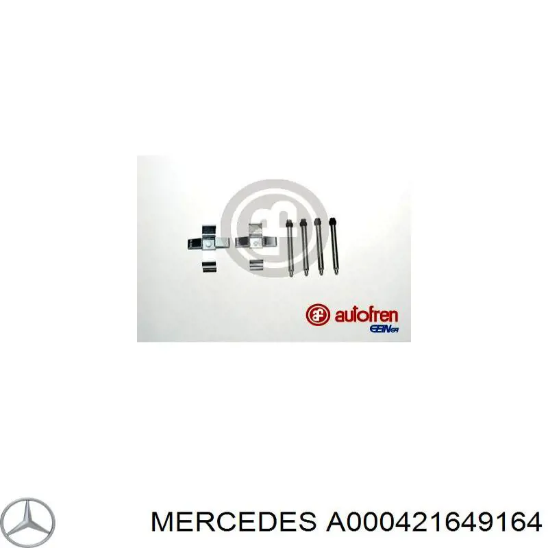 A000421649164 Mercedes ремкомплект тормозных колодок
