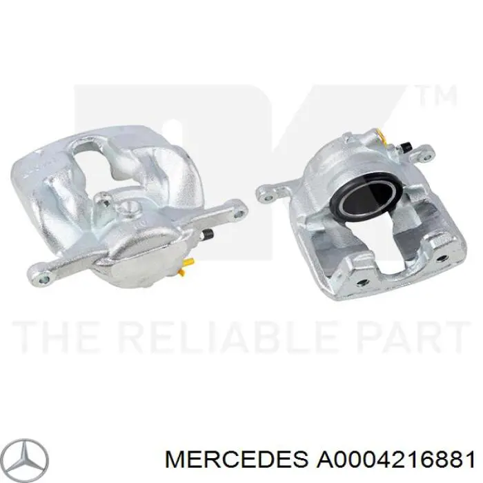 Суппорт тормозной передний правый Mercedes A0004216881